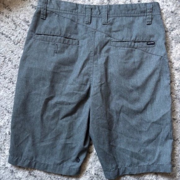 VOLCOM - Mens Frickin Modern Stretch Shorts - Charcoal Heather Gray - SIZE 30 - Picture 4 of 5